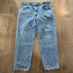 Vintage Y2K Mens Levis 550 Relaxed Fit Med Wash Made in Canada 42X30